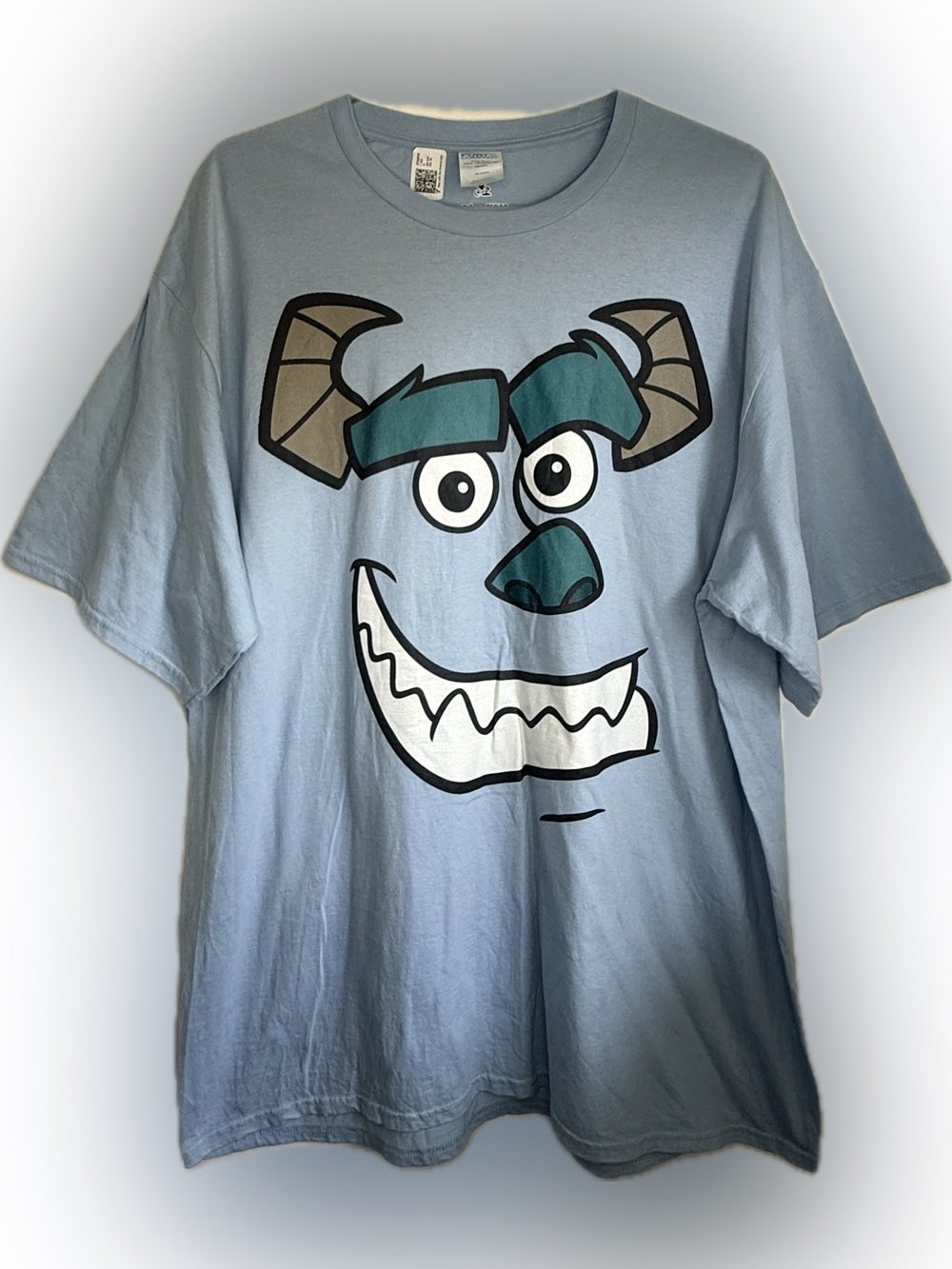 Disney Pixar Monsters, Inc. Sulley Face Blue T-Shirt Adult Size XXL